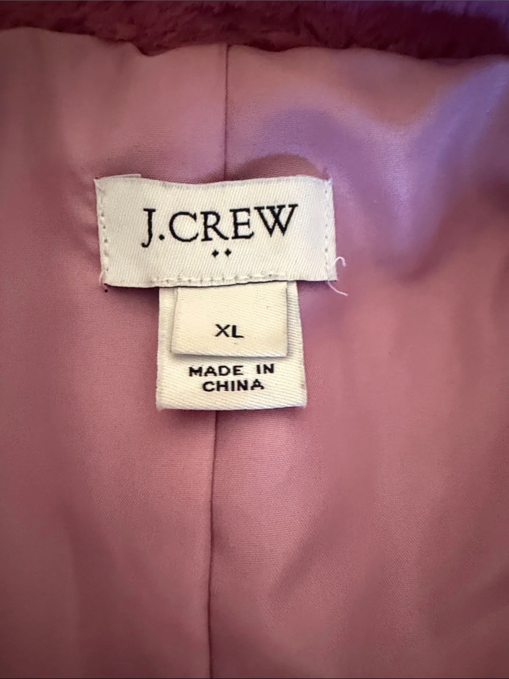 J Crew Faux Fur Pink Vest - Women's Plush Zip Front Vest